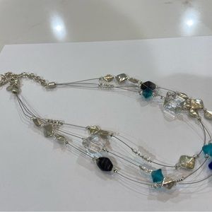 Chico’s triple strand beaded necklace